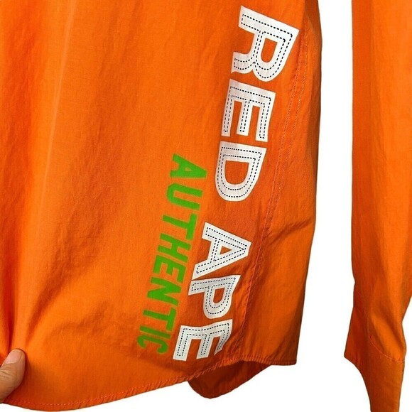 Red Ape Rare, Men's Corp. Shirt, Sz. 2X, Long Sleeve, Orange, Embroidery Logo - Picture 4 of 10